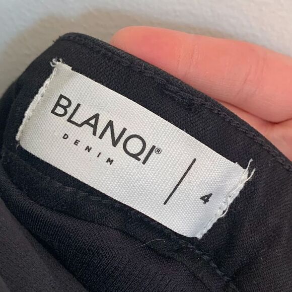 BLANQI maternity belly support black distressed raw step hem jean - Picture 10 of 10